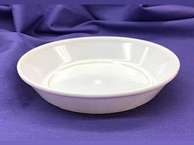 8" White Saucer - Click Image to Close